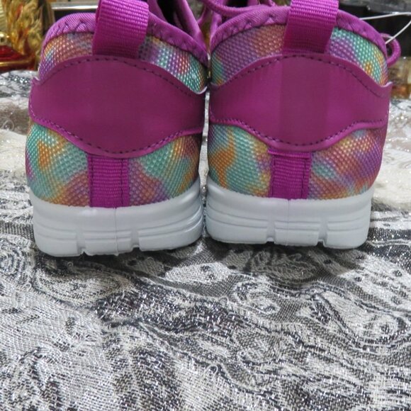 BOGO Air Underground Purple Pink Tie Dye Lace up sneakers tennis shoes non mark - Picture 8 of 10
